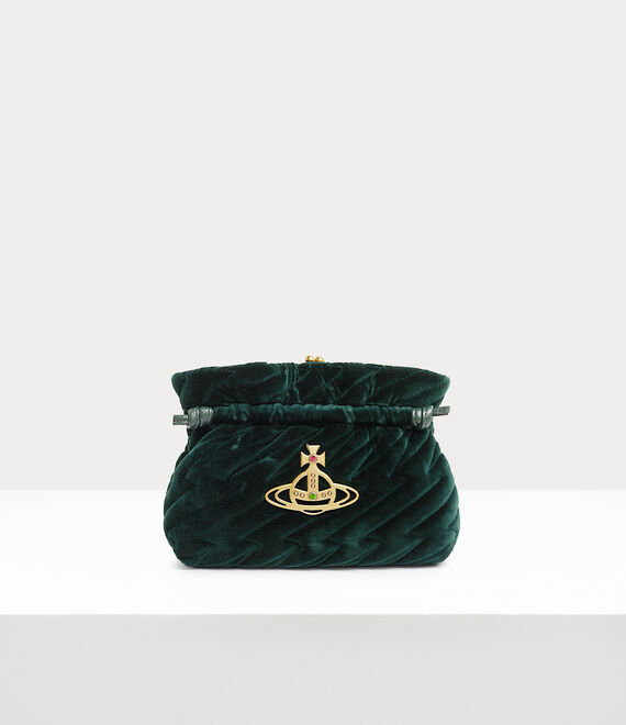 Vivienne Westwood eva small clutch in green